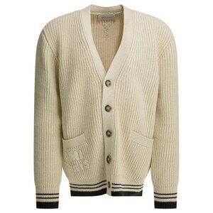 Ami Paris Wool Cardigan With Logo Tag Size L Men